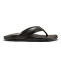 Mea Ola Mano Men's Leather Sandals - Black / Dk Shadow
