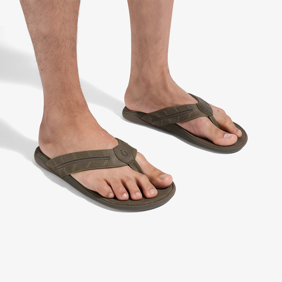 Tuahine Palm Men's Beach Sandals - Mustang / Mustang