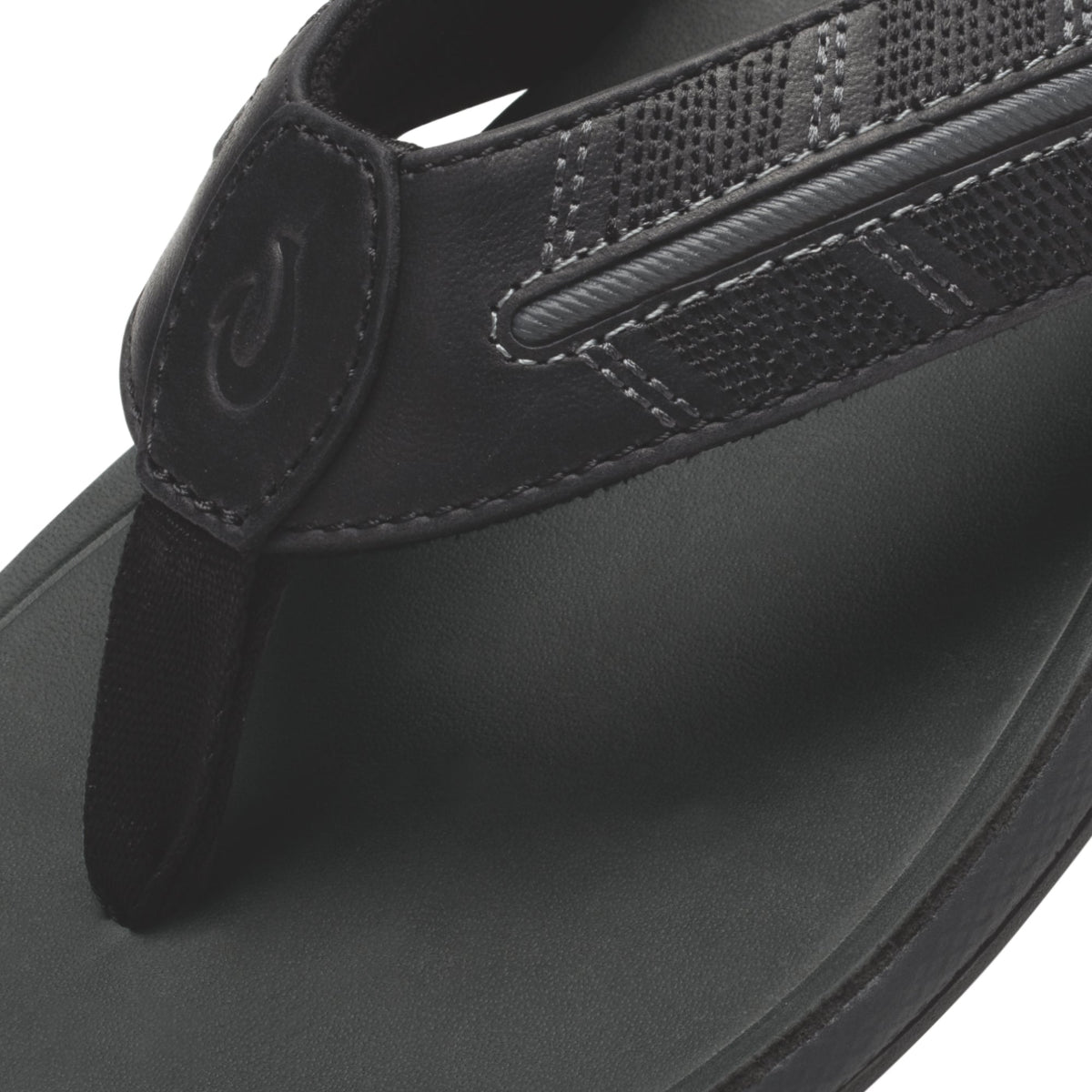 Tuahine Palm Men's Beach Sandals - Lava Rock / Dk Shadow