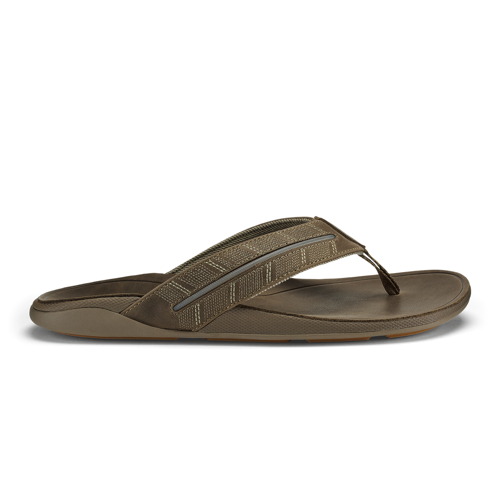 Tuahine Palm Men's Beach Sandals - Mustang / Mustang