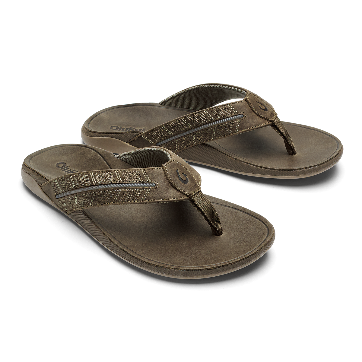 Tuahine Palm Men's Beach Sandals - Mustang / Mustang