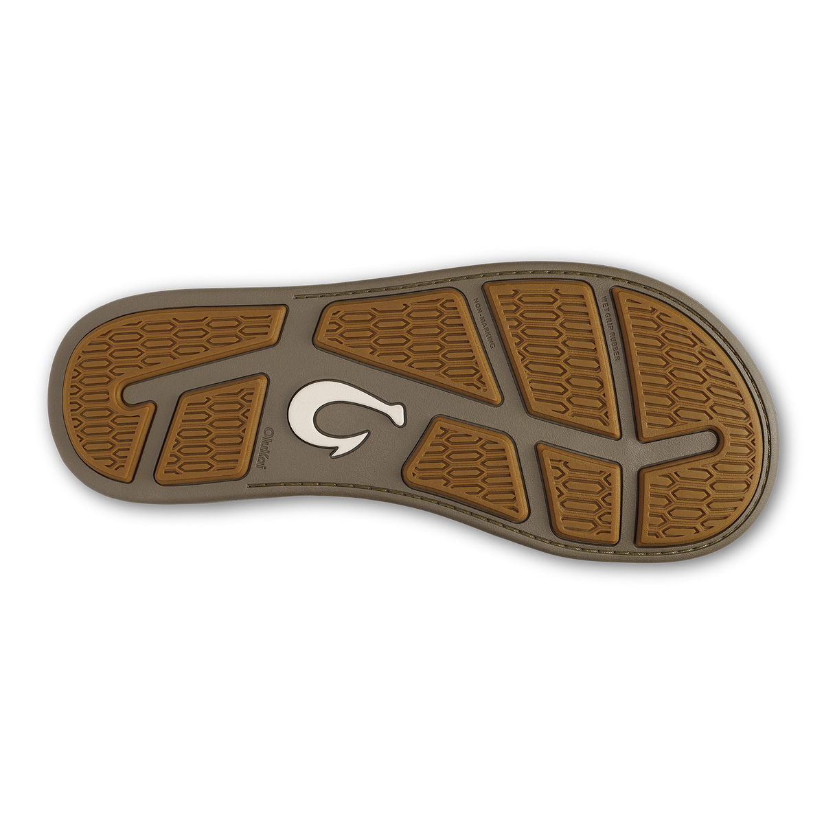 Tuahine Palm Men's Beach Sandals - Mustang / Mustang