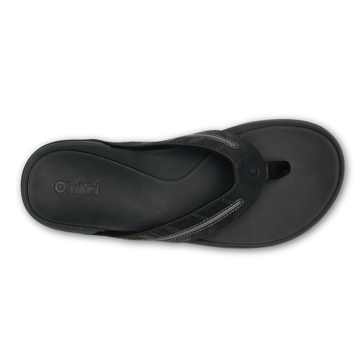Tuahine Palm Men's Beach Sandals - Lava Rock / Dk Shadow