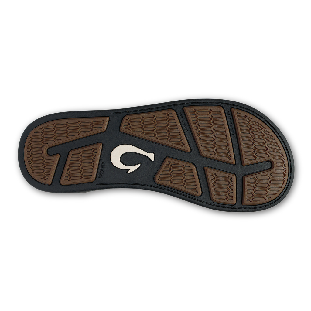 Tuahine Palm Men's Beach Sandals - Lava Rock / Dk Shadow