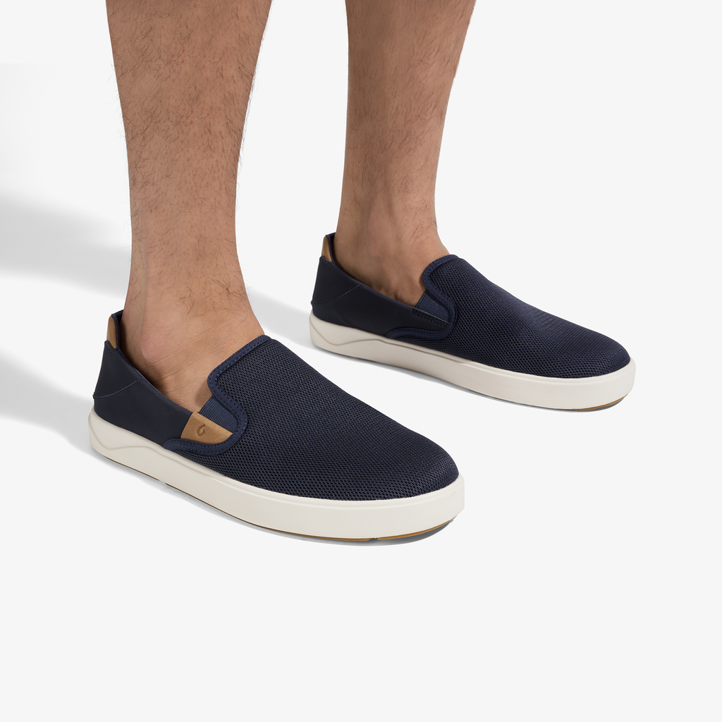Laeahi Nui Men's Sneakers Slip-On Shoes - Trench Blue / Tan