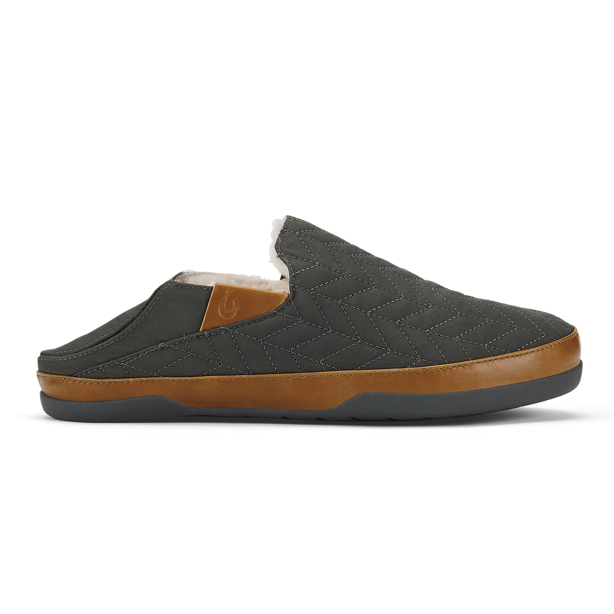 Hanohano Men's Waxed Canvas Slippers - Dark Shadow