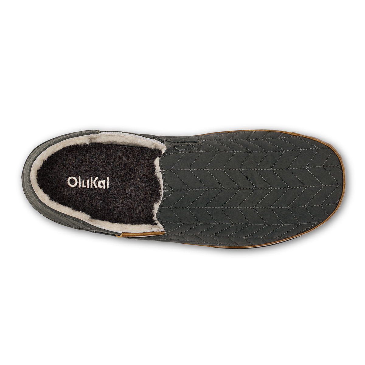 Hanohano Men's Waxed Canvas Slippers - Dark Shadow