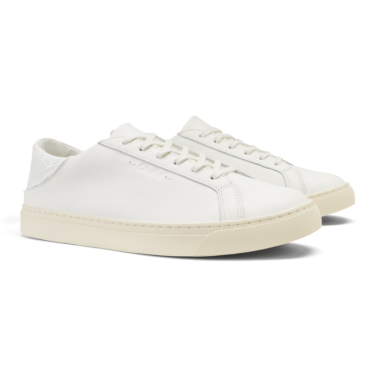 Kou Lace Up Men's Sneakers - White / White