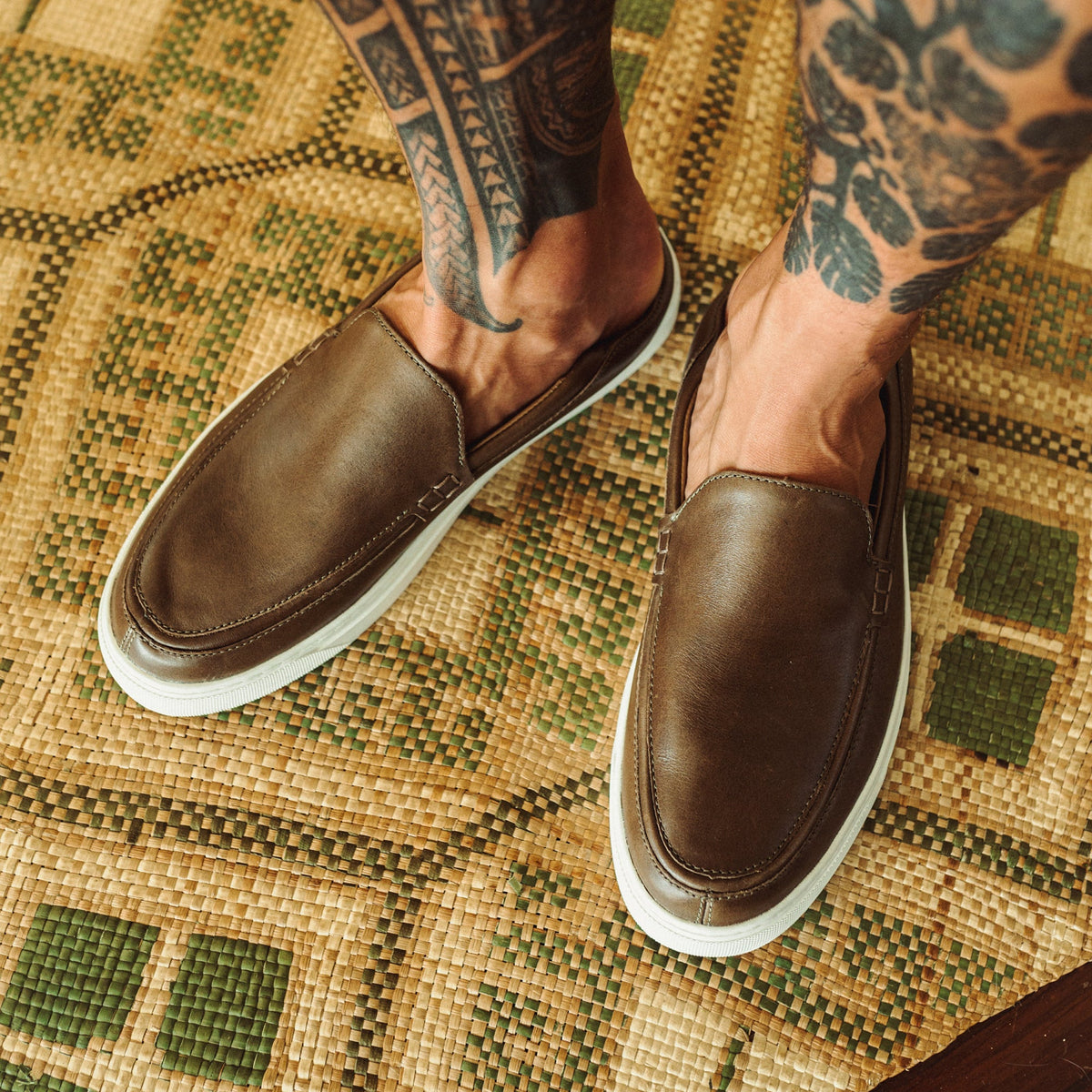 Kou Slip-On Men's Sneakers Slip-On Shoes - Walnut / Walnut