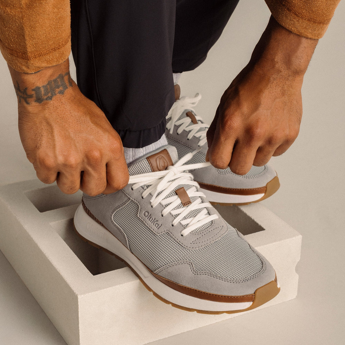Koke Men's Sneakers - Light Grey / Poi
