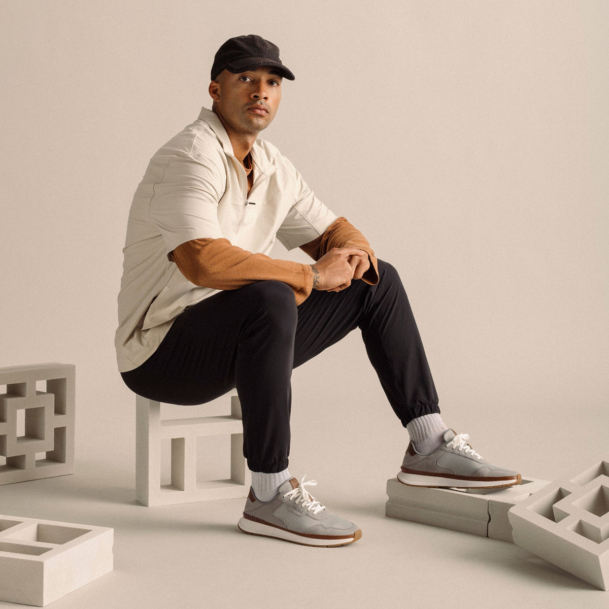 Koke Men's Sneakers - Light Grey / Poi