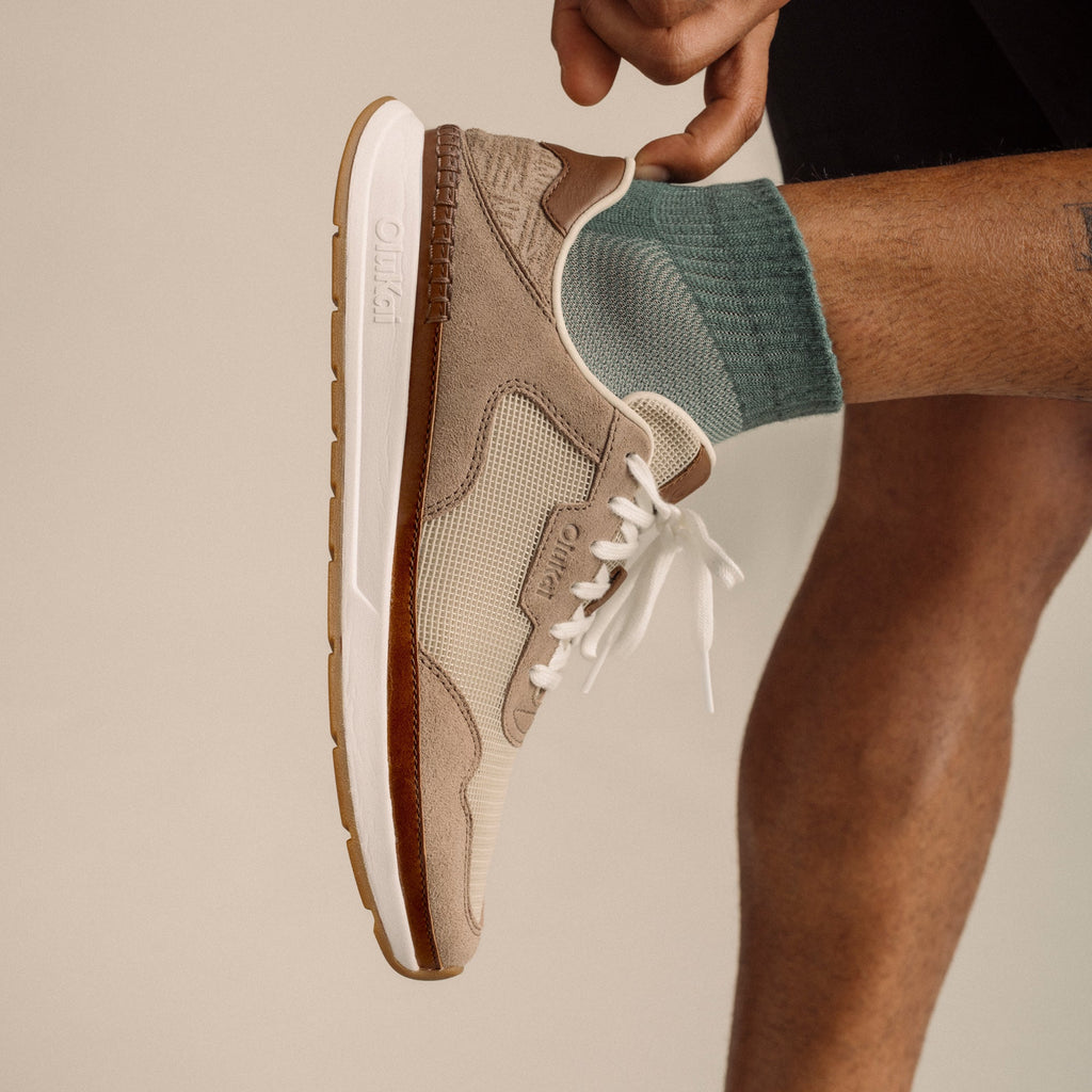 Koke Men's Sneakers - Ecru / Taupe Grey