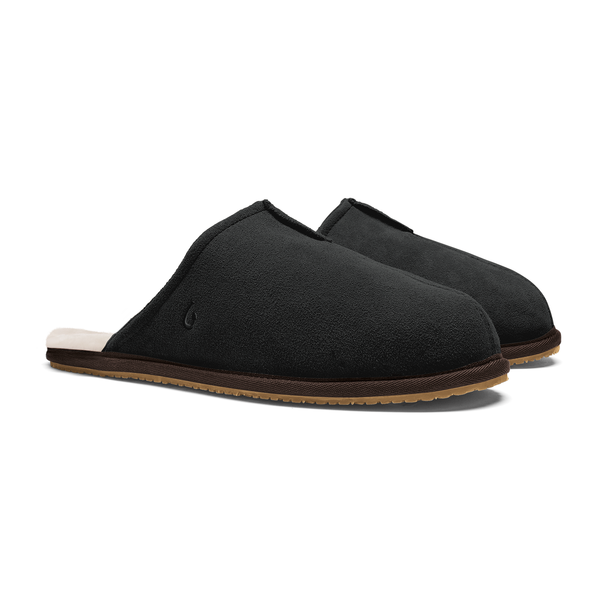 Kuono Men's Mule Slipper - Black / Dk Java