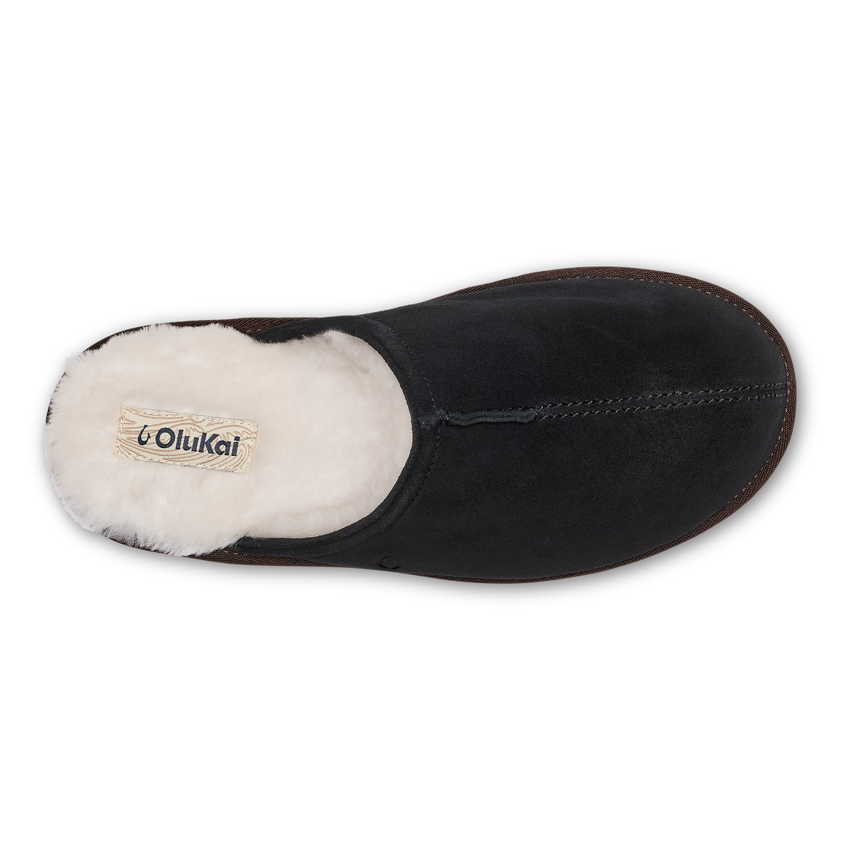 Kuono Men's Mule Slipper - Black / Dk Java