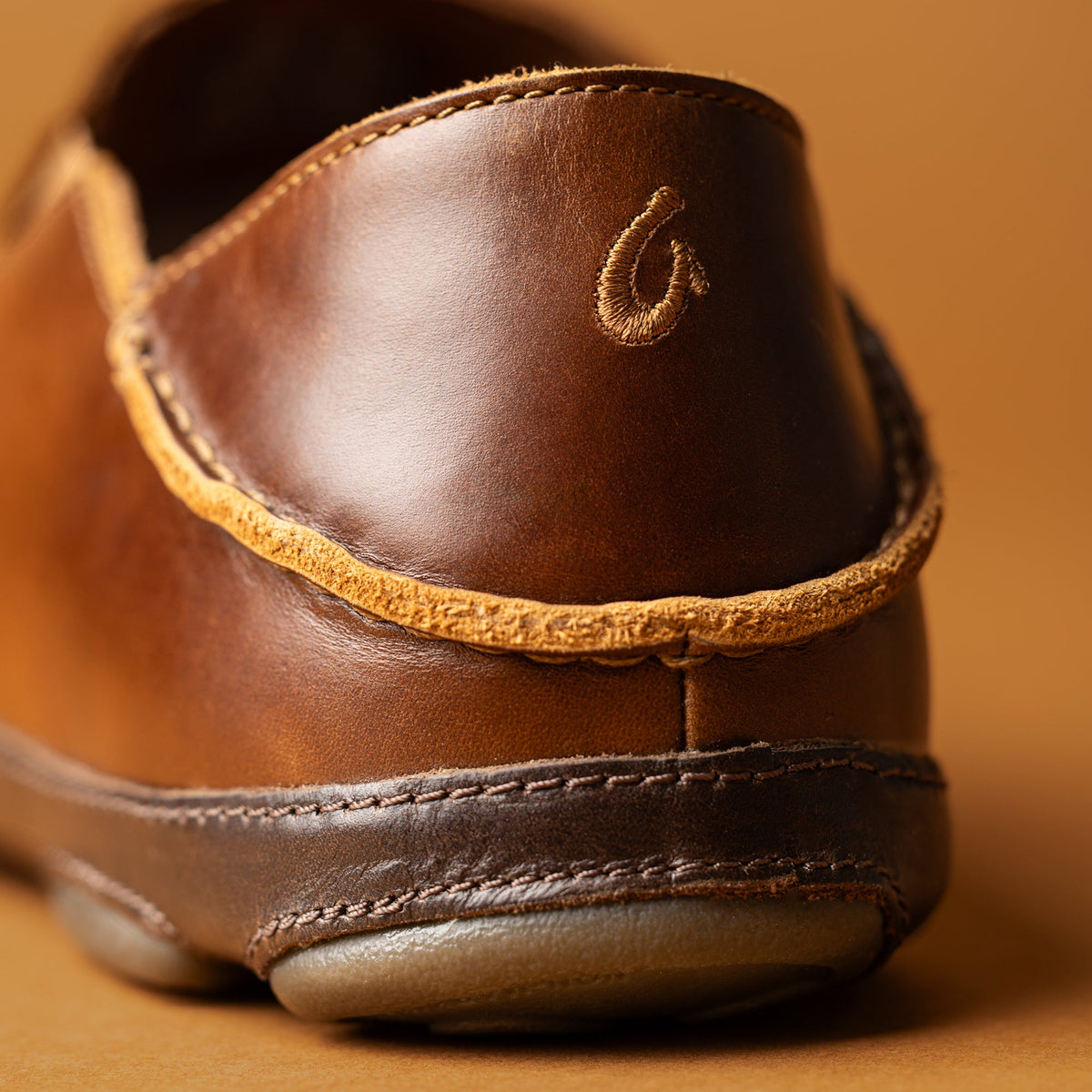 Moloa Lauhala Men's Slip-On Shoes - Toffee / Dk Java