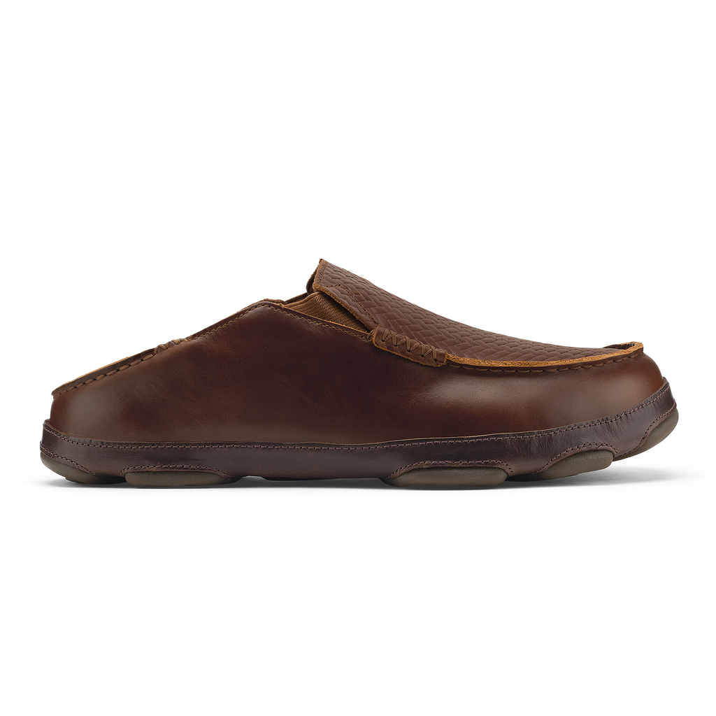 Moloa Lauhala Men's Slip-On Shoes - Toffee / Dk Java