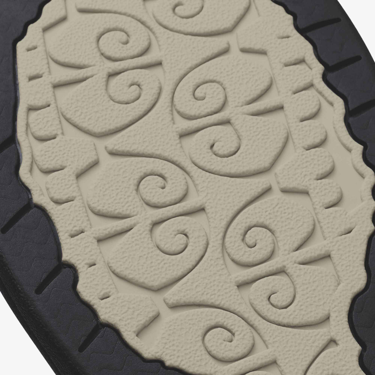 Ohana Women's Beach Sandals - Ecru / Black