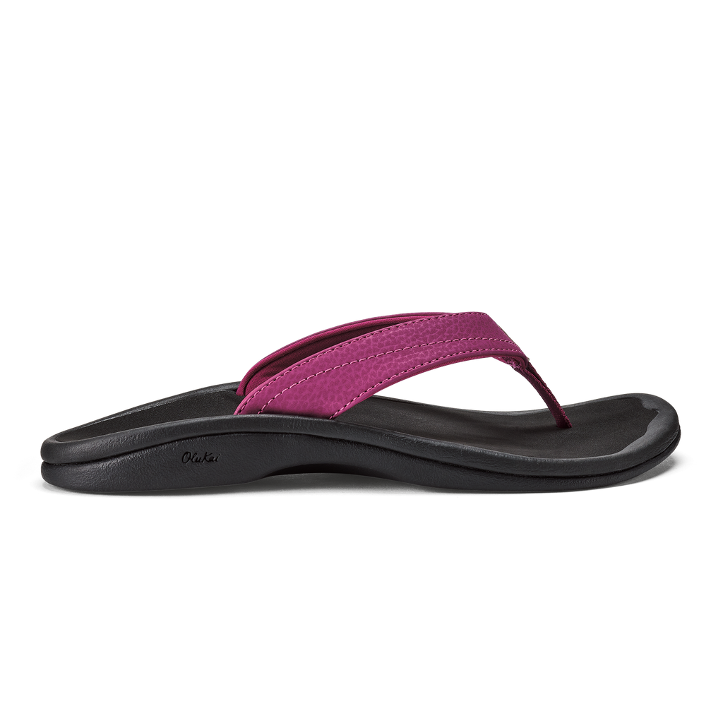 Ohana Women's Sandals - Orchid Flower / Black