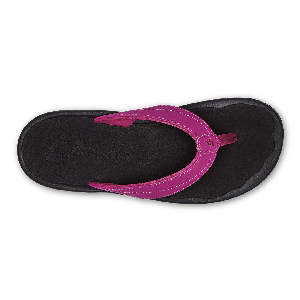 Ohana Women's Sandals - Orchid Flower / Black