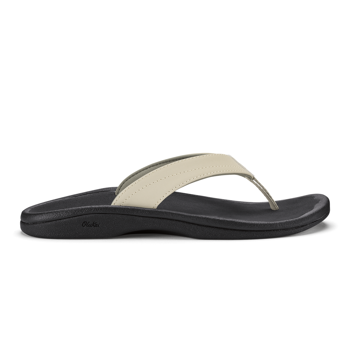 Ohana Women's Beach Sandals - Ecru / Black