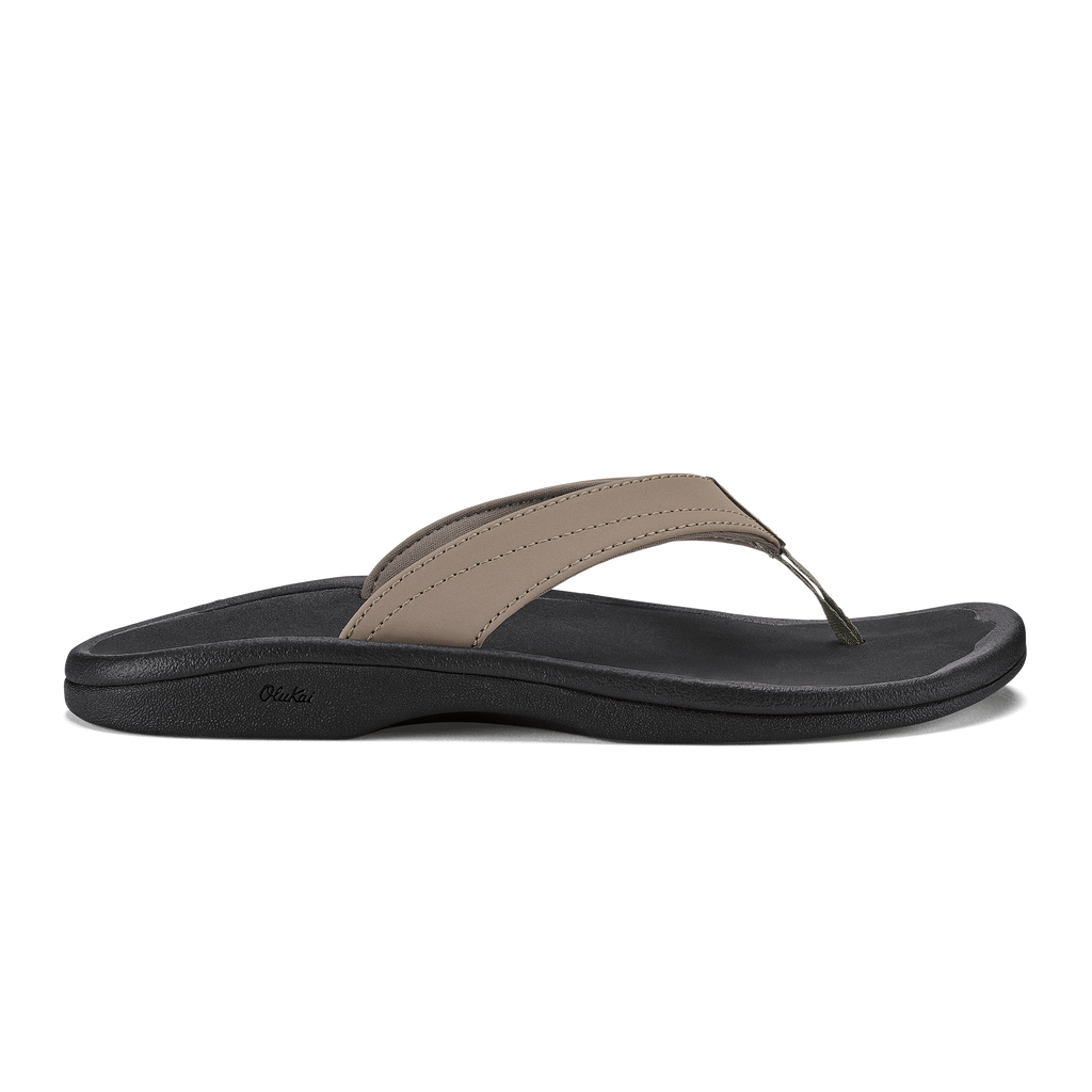 Ohana Women's Beach Sandals - Warm Taupe / Black