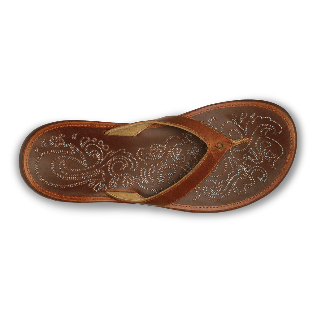 Paniolo Women's Leather Sandals - Natural