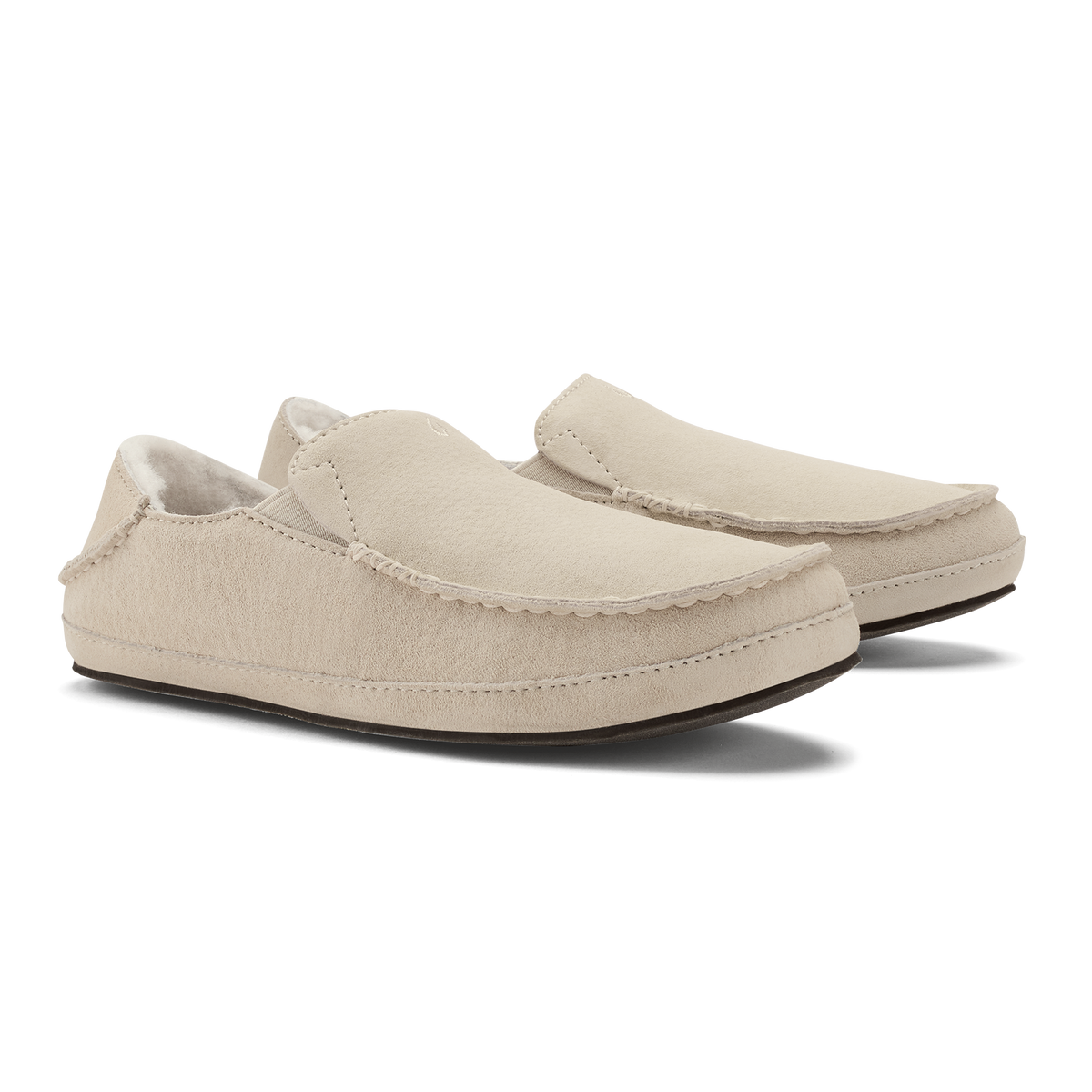Nohea Women's Soft Shearling Slippers - Bone