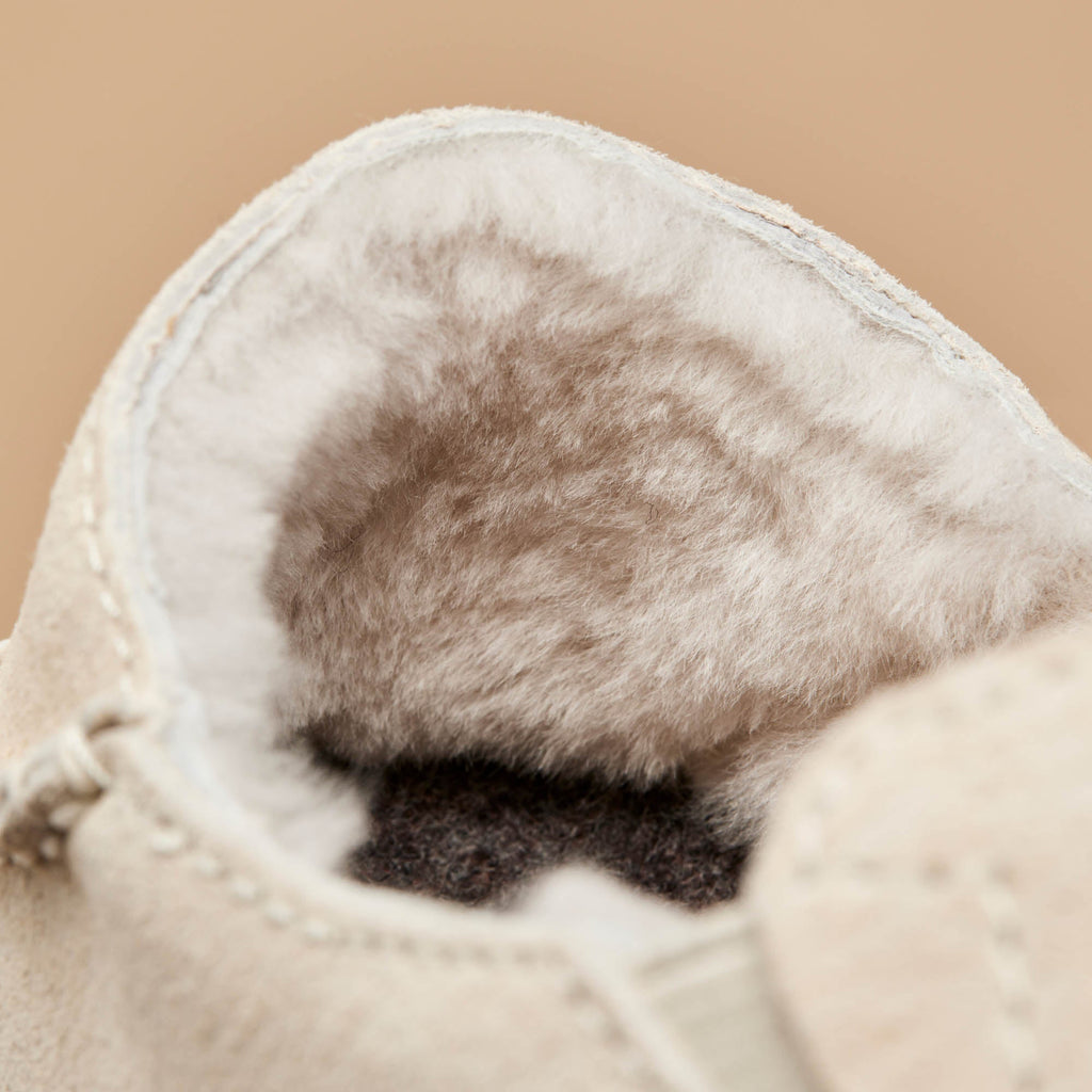 Nohea Women's Soft Shearling Slippers - Bone
