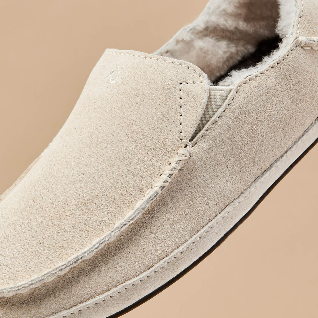 Nohea Women's Soft Shearling Slippers - Bone