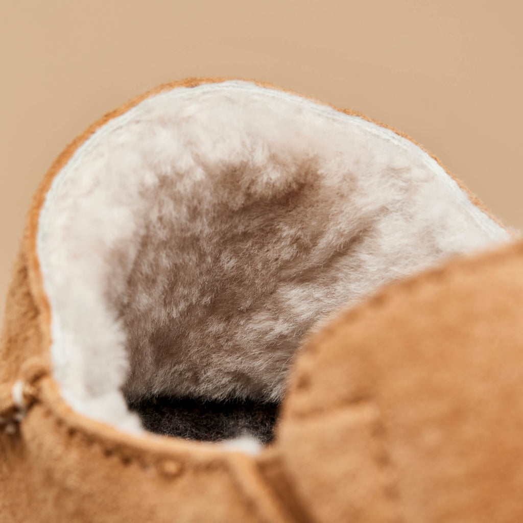Nohea Women's Soft Shearling Slippers - Tan