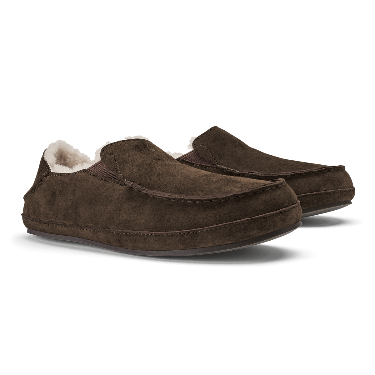 Nohea Women's Soft Shearling Slippers - Dark Oak / Dark Oak