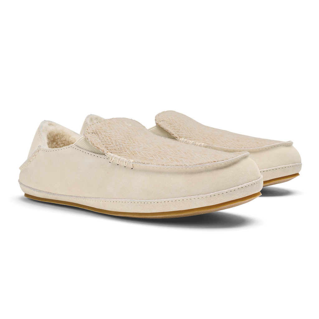 Nohea Women's Soft Shearling Slippers - Kapa Stripe / Puka