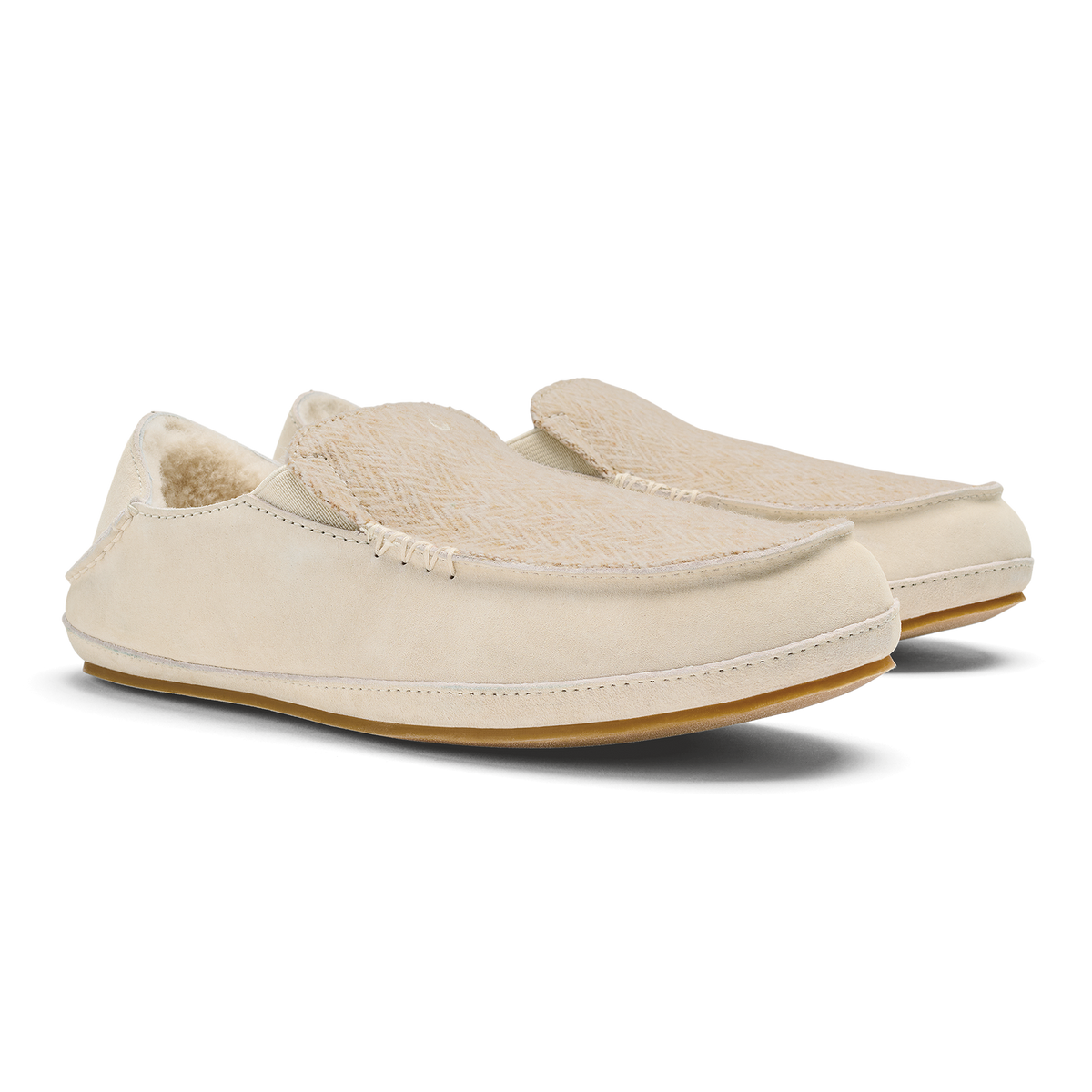 Nohea Women's Soft Shearling Slippers - Kapa Stripe / Puka
