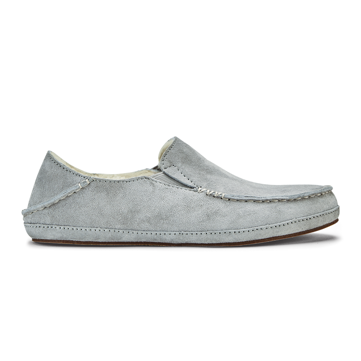 Nohea Women's Soft Shearling Slippers - Pale Grey