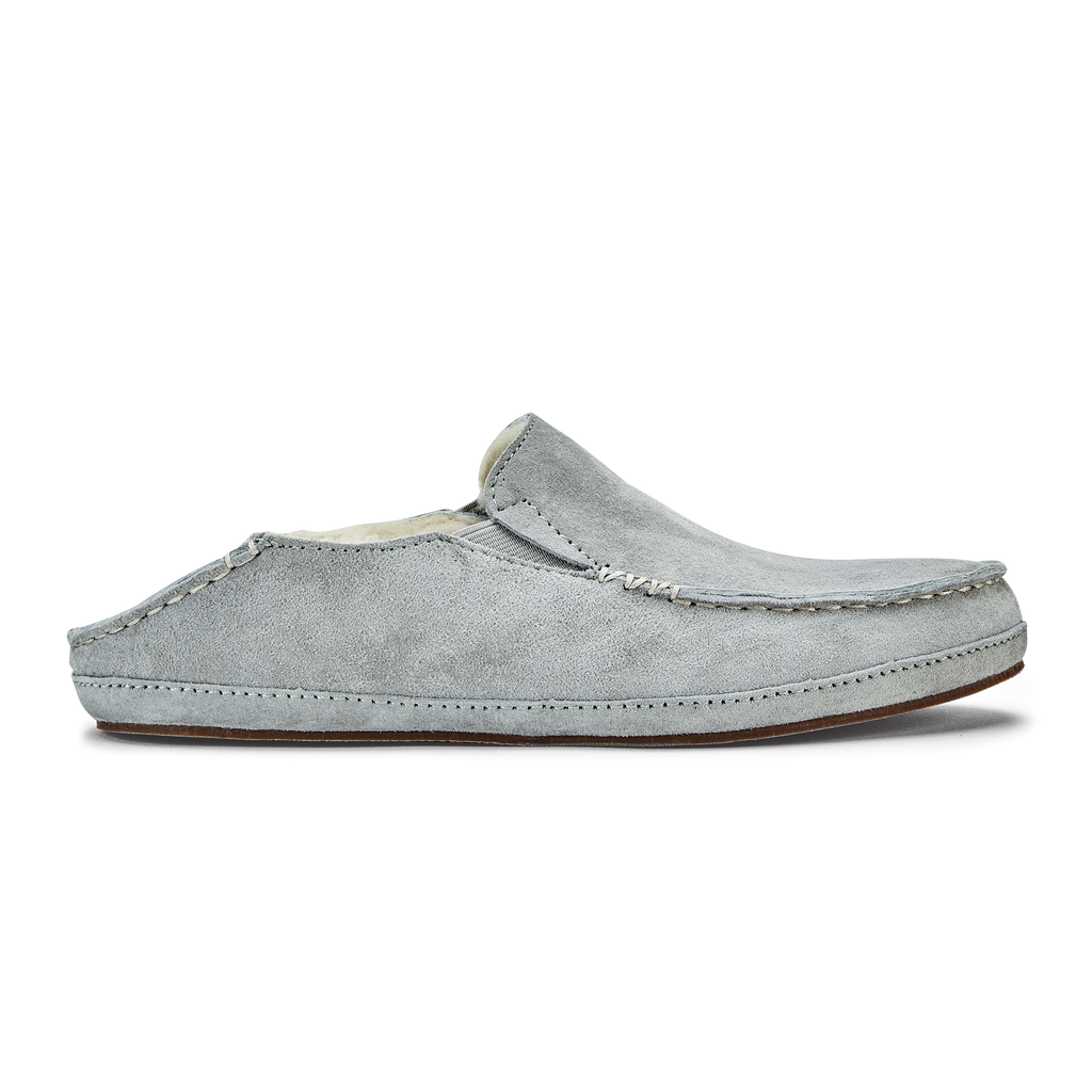 Nohea Women's Soft Shearling Slippers - Pale Grey