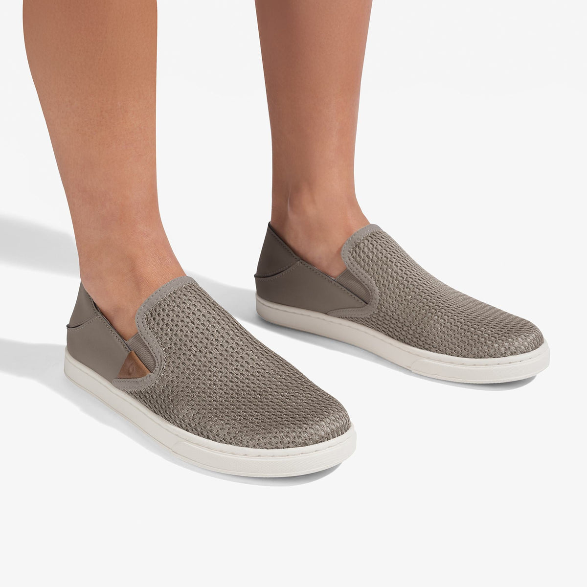 Pehuea Women's Sneakers Slip-On Shoes - Taupe Grey / Taupe Grey