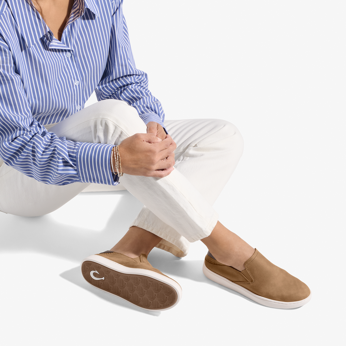 Pehuea Women's Sneakers Slip-On Shoes - Sahara / Toffee