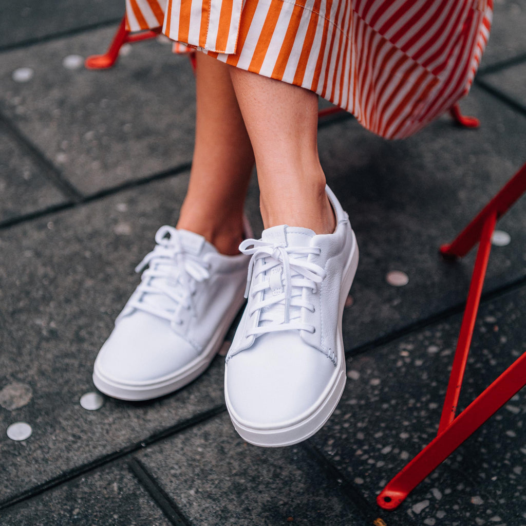 Pehuea Li Ili Women's Everyday Leather Sneakers - White