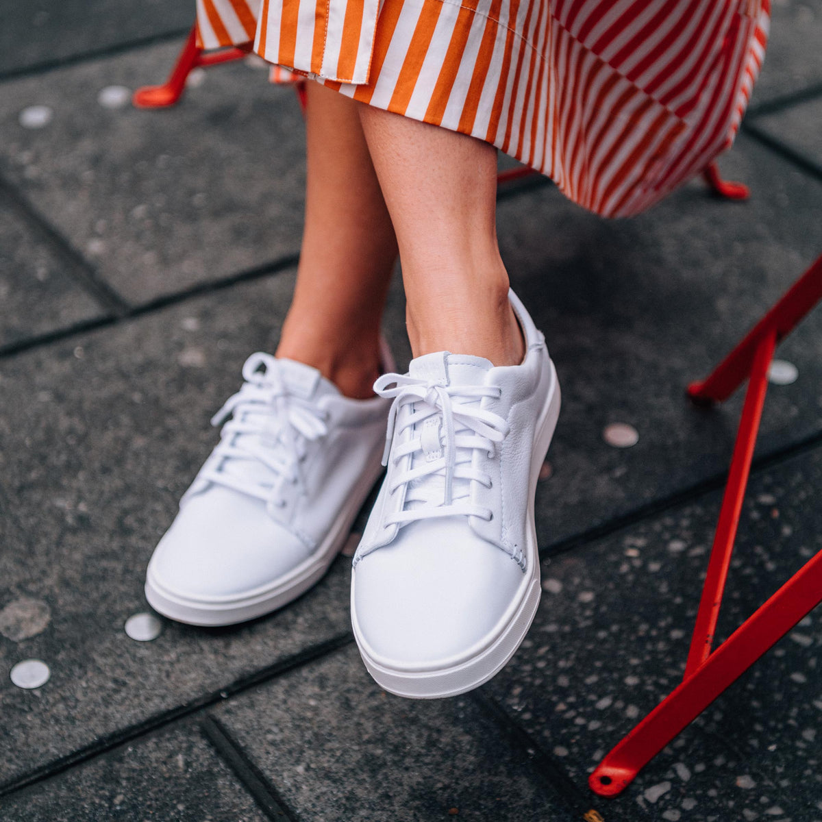 Pehuea Li Ili Women's Everyday Leather Sneakers - White