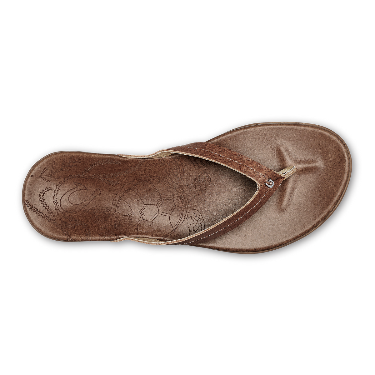 Honu Women's Leather Beach Sandals - Tan