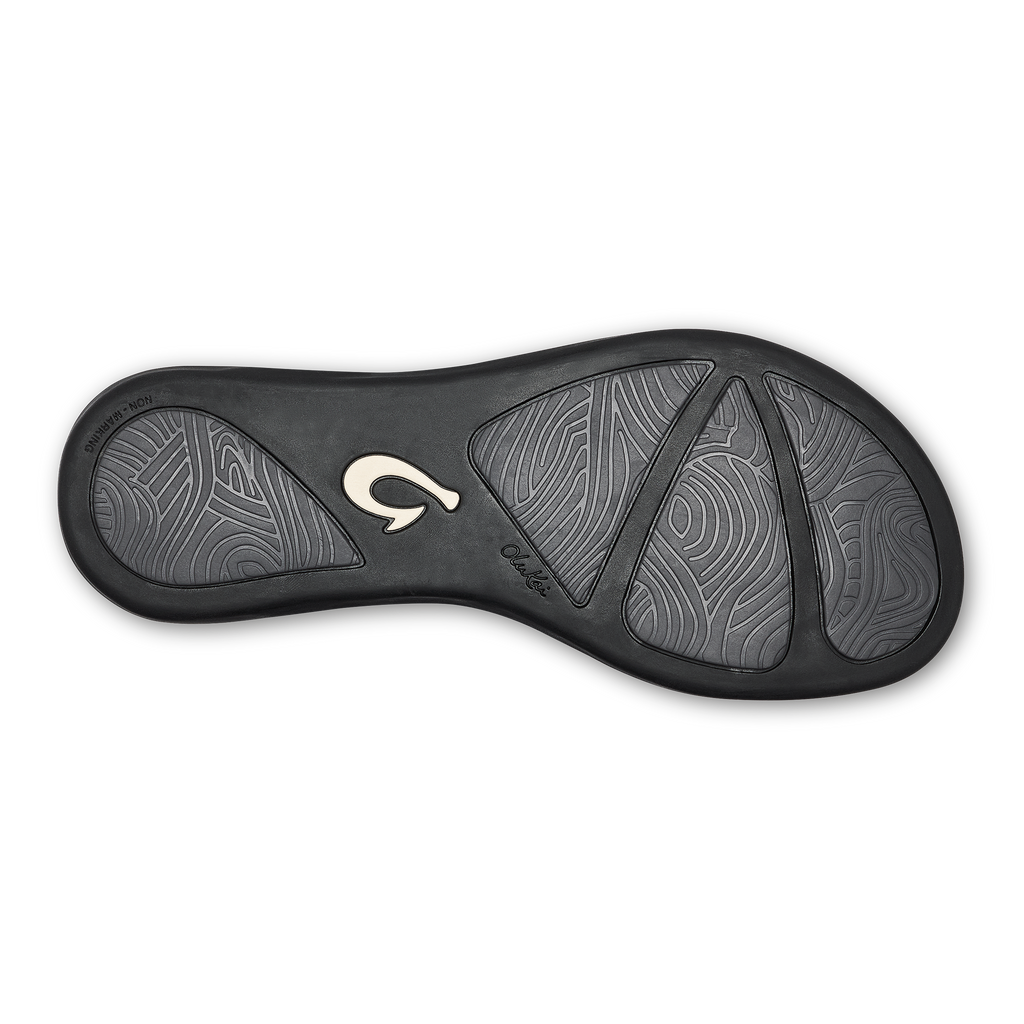 Honu Women's Leather Beach Sandals - Black