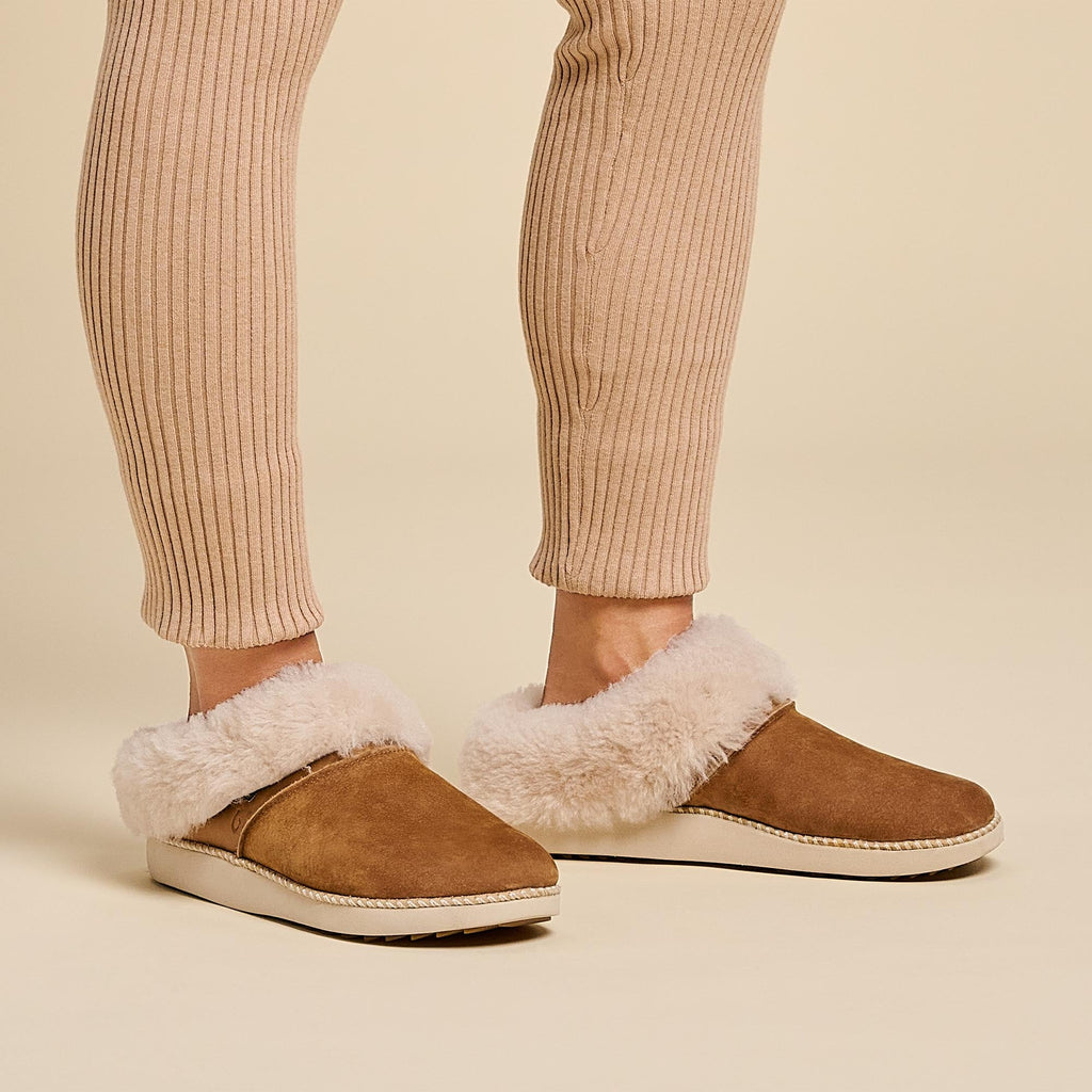 Kui Women's Indoor/Outdoor Slippers - Tan / Bone