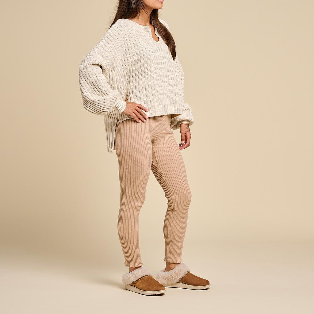Kui Women's Indoor/Outdoor Slippers - Tan / Bone