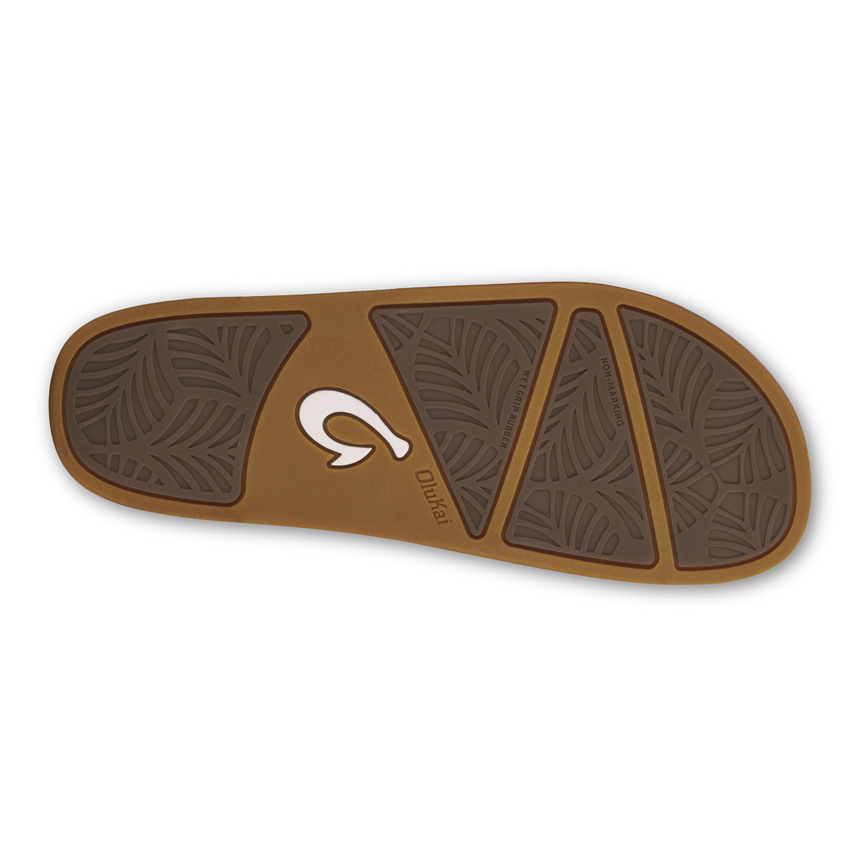 Kipea Olu Women's Leather Slide Sandals - Puka / Tan