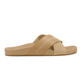 Kipea Olu Women's Leather Slide Sandals - Warm Sand