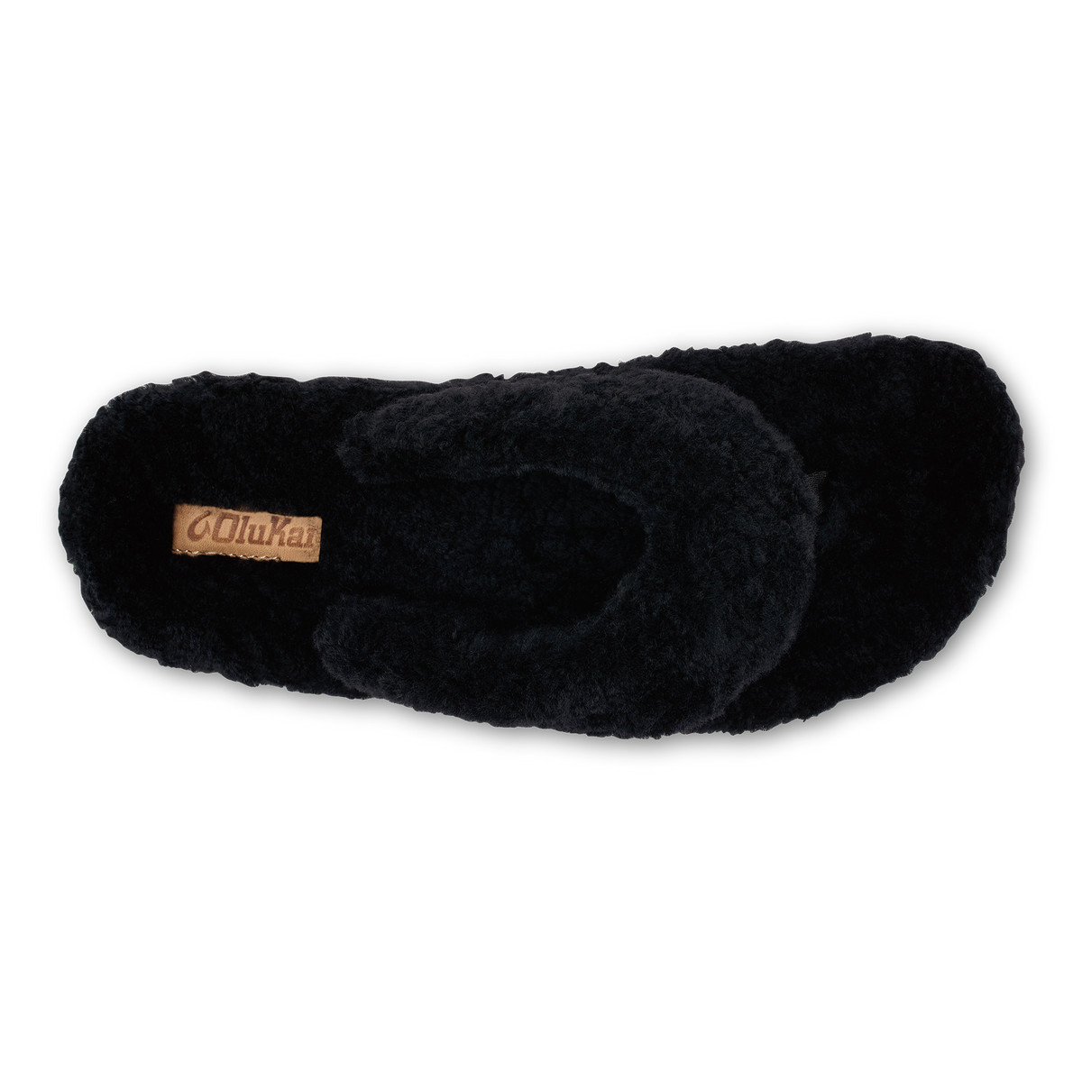 Kipea Heu Women's Fuzzy Slipper Sandals - Black