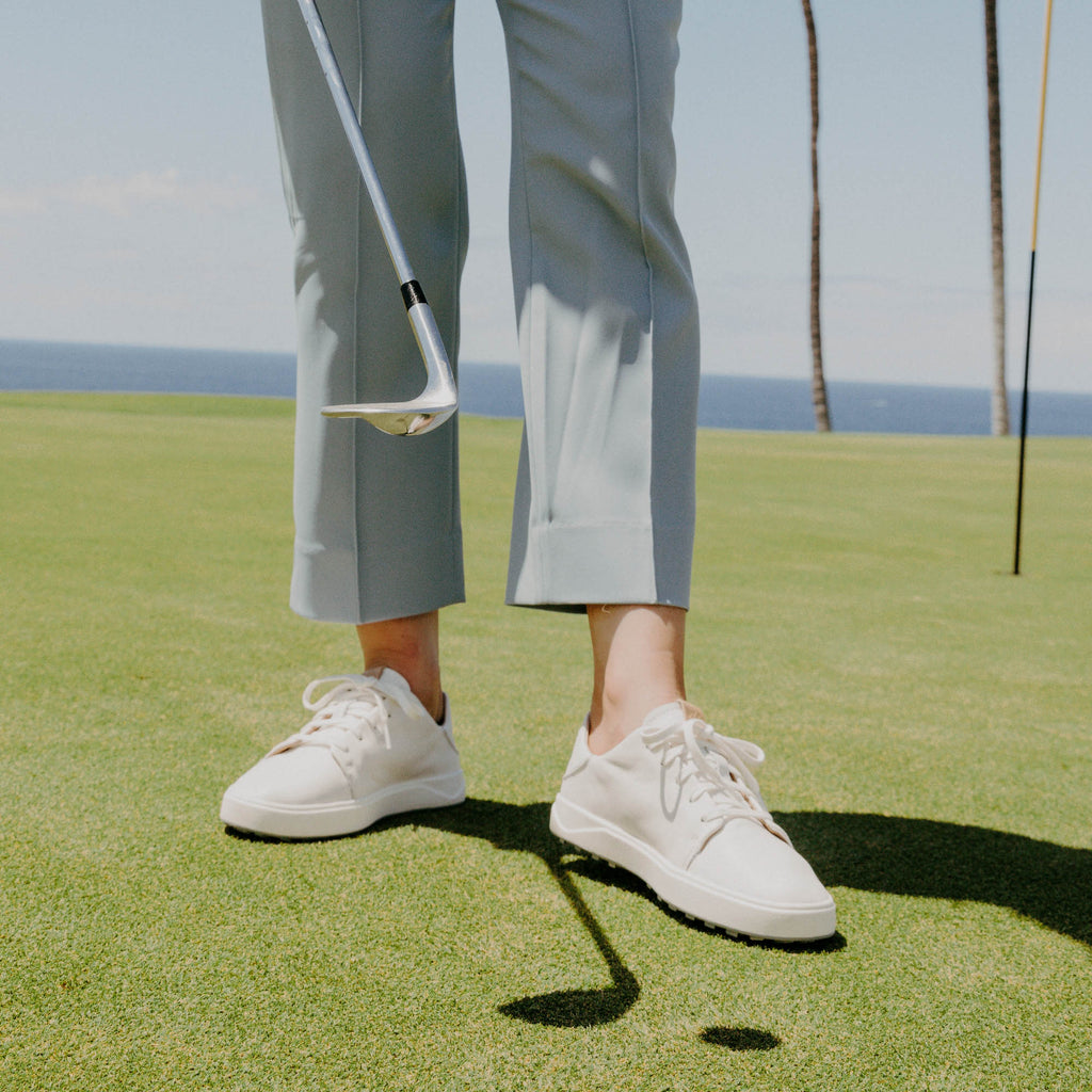 Wailea Women's Leather Golf Shoes - White