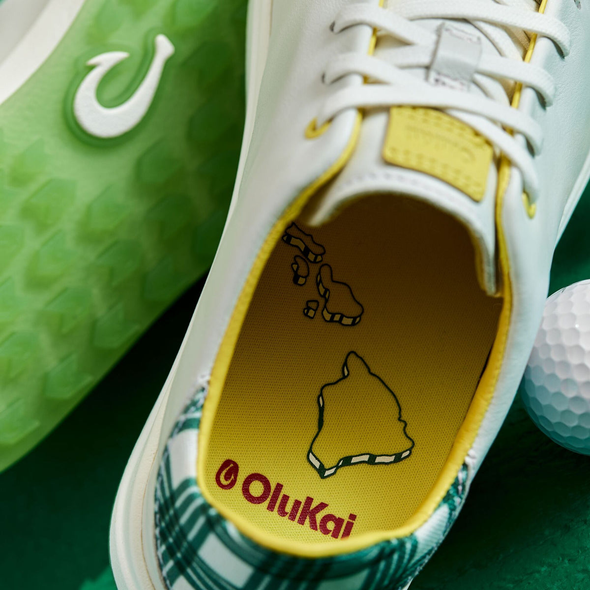 Wailea Women's Exclusive Golf Shoes - Bright White / Medium Green