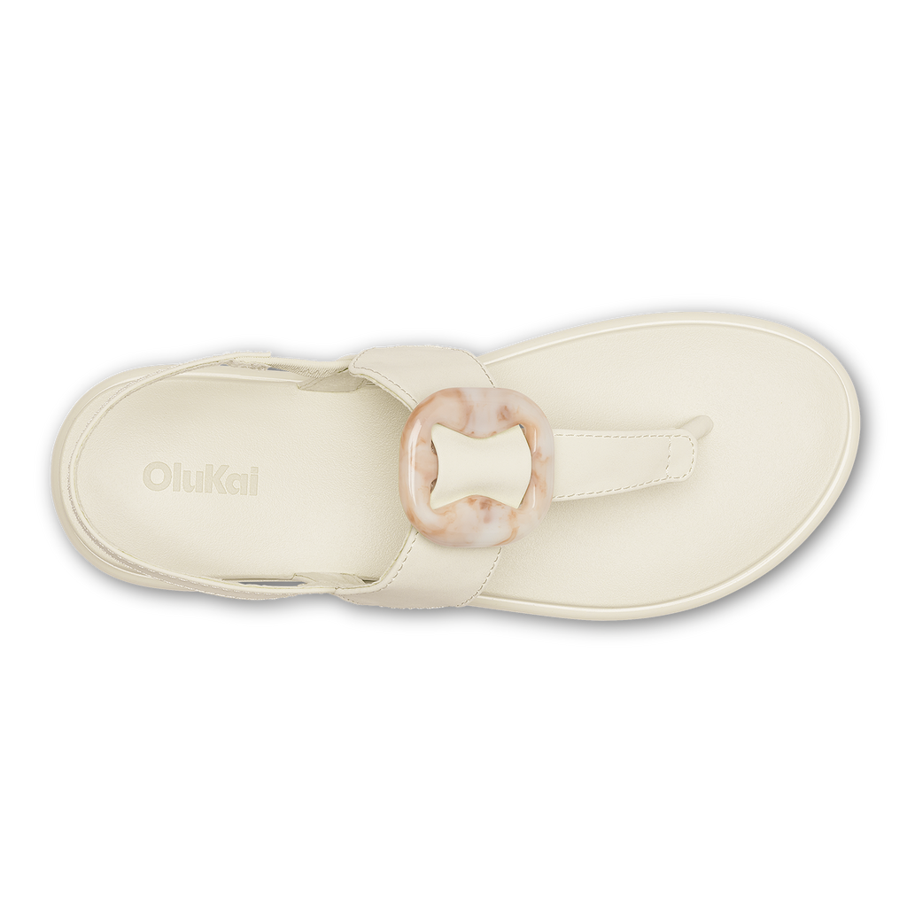 Lai T Bar Women's Strappy Beach Sandals - White Sand / White Sand