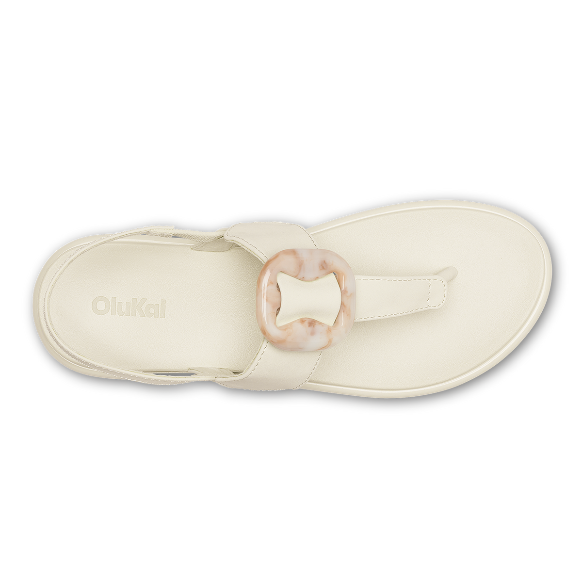 Lai T Bar Women's Strappy Beach Sandals - White Sand / White Sand